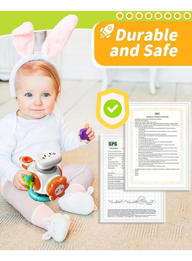 Montessori Sensory Toys for Toddlers 1-3,Travel Activities Busy Board Cube,Baby Gifts for 6 9 12 18 Months 1 2 One Year Old Infant Boys Girls,Airplane Plane Car Travel Toys Educational Learning - Image 5