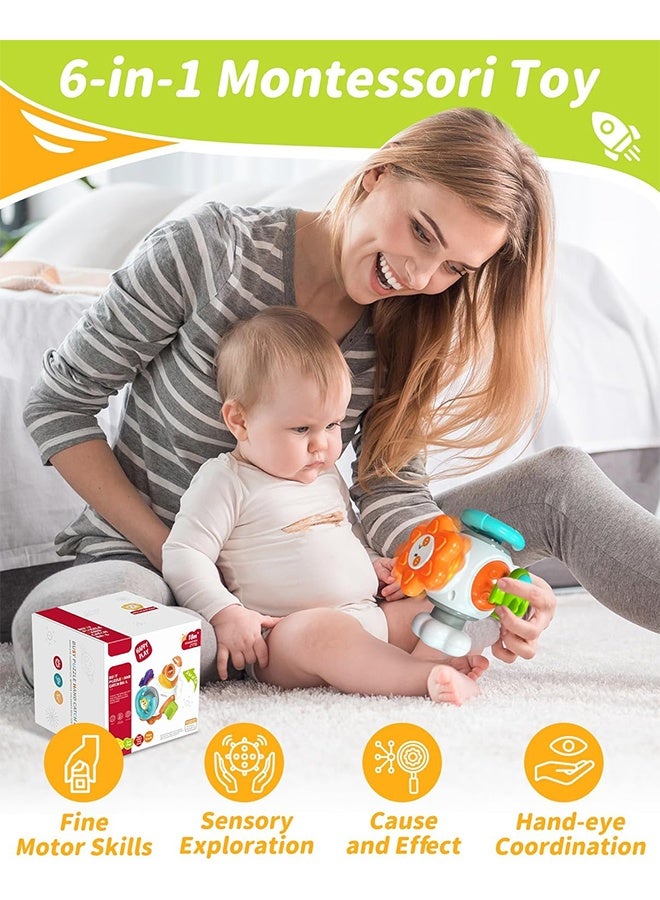 Montessori Sensory Toys for Toddlers 1-3,Travel Activities Busy Board Cube,Baby Gifts for 6 9 12 18 Months 1 2 One Year Old Infant Boys Girls,Airplane Plane Car Travel Toys Educational Learning - Image 4