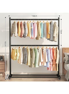 Y&D Floor Standing Vertical Storage Simple Coat And Hat Double Layer Drying Rack  - Image 2