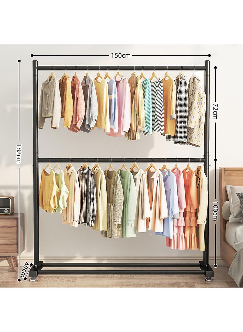 Y&D Floor Standing Vertical Storage Simple Coat And Hat Double Layer Drying Rack - Image 2