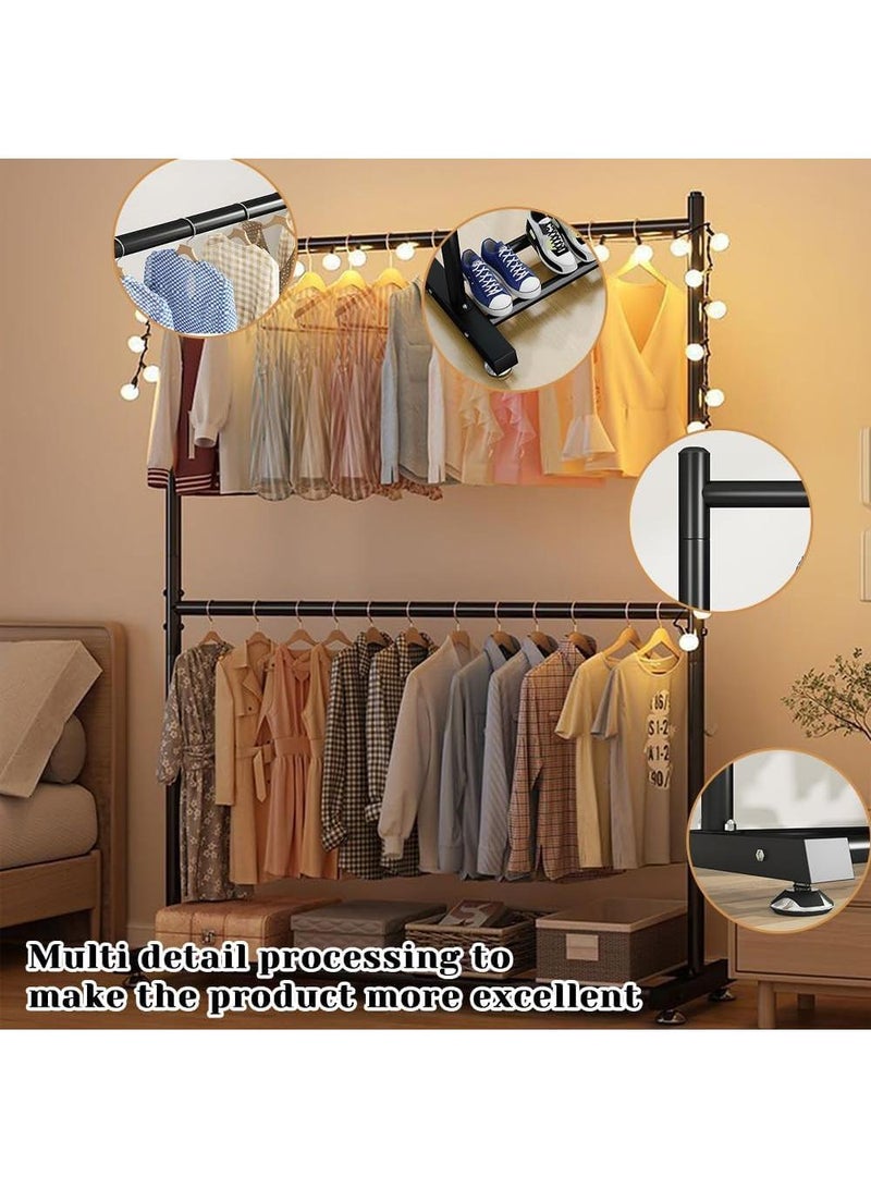 Y&D Floor Standing Vertical Storage Simple Coat And Hat Double Layer Drying Rack - Image 5