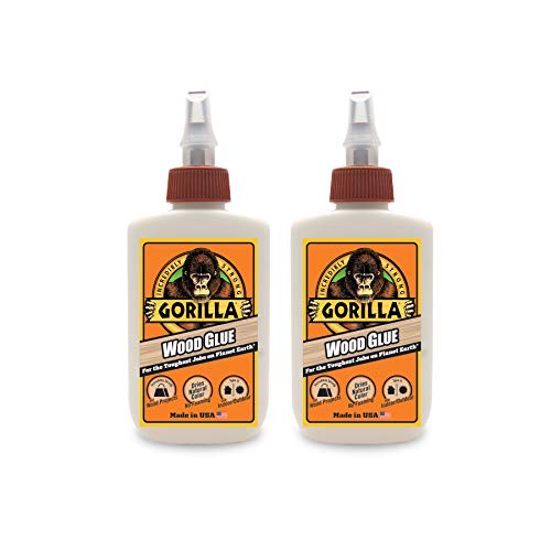 Gorilla Wood Glue, Natural Wood Color, 4 Ounce Bottle (Pack of 2) - Water Resistant for Indoor or Outdoor Projects and Repairs - Image 1