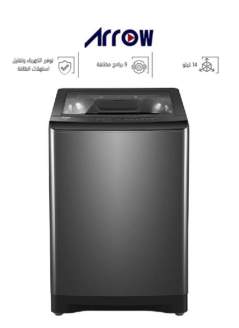 Automatic Washing Machine - Top Load - 14 KG - Dark Gray - RO-15TLH