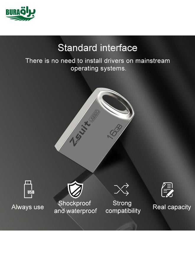 BURAQ Zsuit 128GB USB 3.0 Mini Metal Ring Shape USB Flash Disk  - Image 4