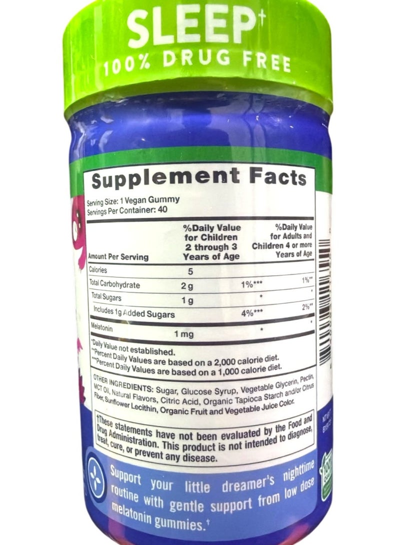 Nature's Truth Kids Melatonin Gummy | 1mg | 40 Count | Vegan, Non-GMO & Gluten Free Gummies | Cherrylicious Flavor Packaging May Vary - Image 2