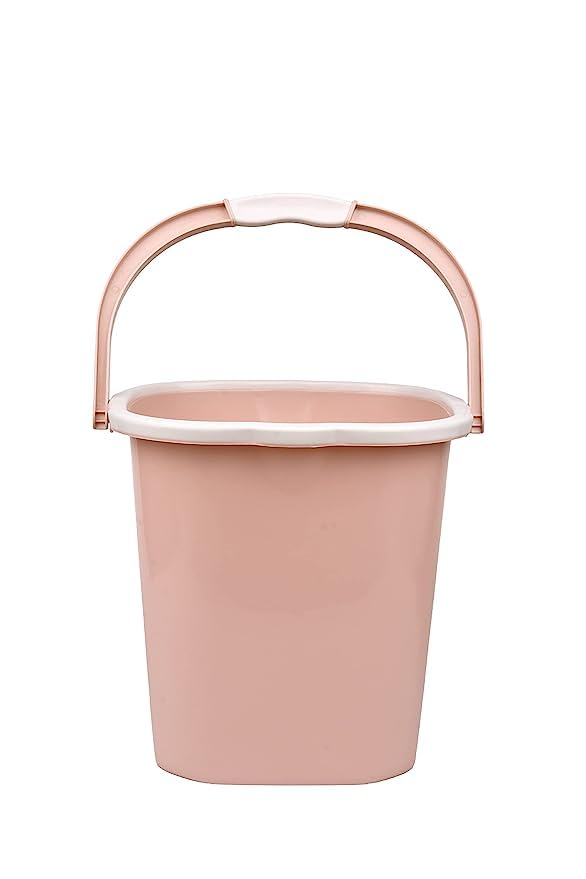 AIR O MATIC AIR O MATIC Plastic Double Moulded Unbreakable Square Bucket 5L Pink 
