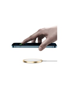 Xcell Wireless Charger Mag Safe, output 15W Qi Certified Wireless Charger For Iphone 13, 13 Pro, 13 Pro Max, 13 Mini And Earlier Models, Samsung -Gold