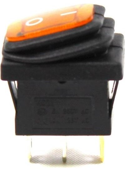 KAMPA Bellows Illuminated Switch 10 Pieces Orange, On-Off 3 Pin - Button Push Button Switch  - Image 3