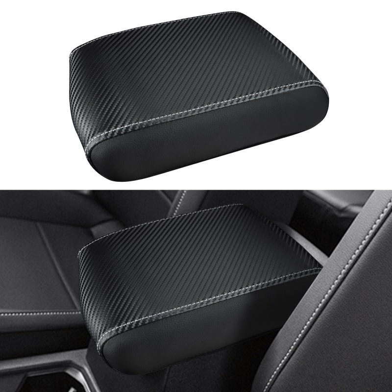 INTGET Center Console Cover for VW Volkswagen Tiguan Accessories 2019 2020 2021 2022 2023 2024 Taos 20222023 2024 Car Armrest Cover Middle Seat Box Cover Elbow for Car Carbon Fiber Texture