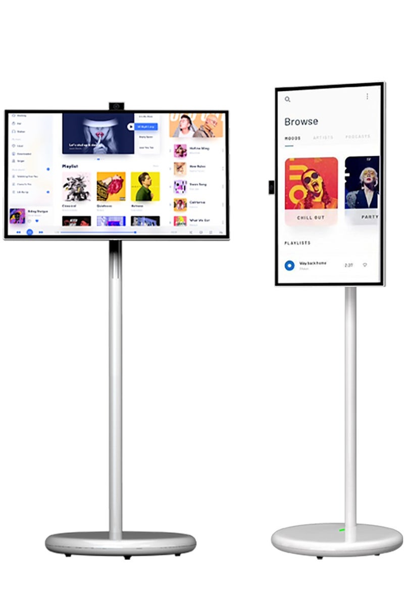 27-inch Android 13 Standbyme Smart TV, 180° rotatable IPS FHD touchscreen tablet, 6G+128G large memory, built-in liftable 4K camera, 100WH battery, 5-6 hours of multimedia and live streaming - Image 1