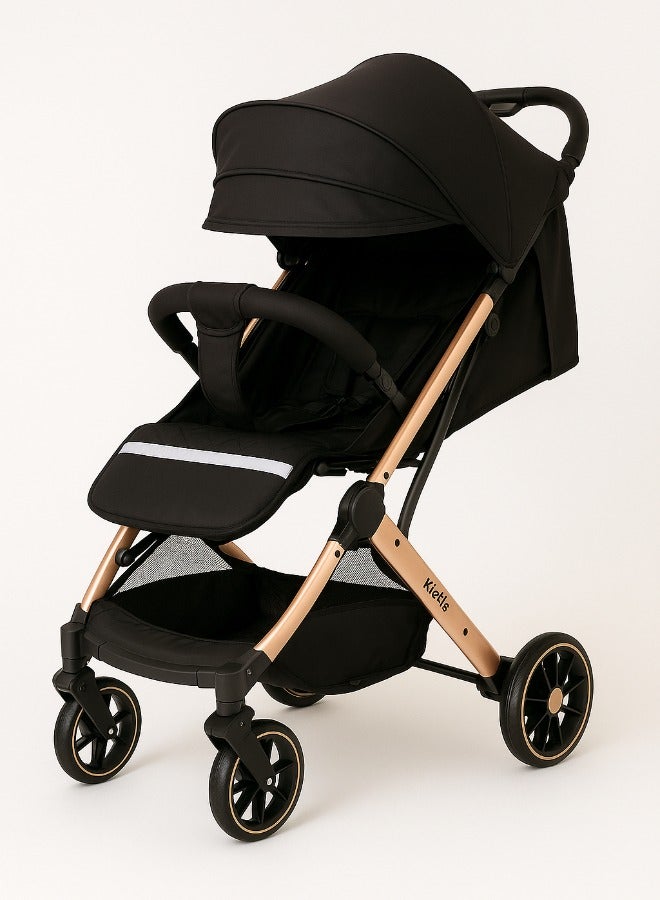 Kidilo K10G Baby Stroller, with a convertible design that folds comfortably with one hand, with five-point safety belts (Stroller weight 7.8 KG) - Image 1