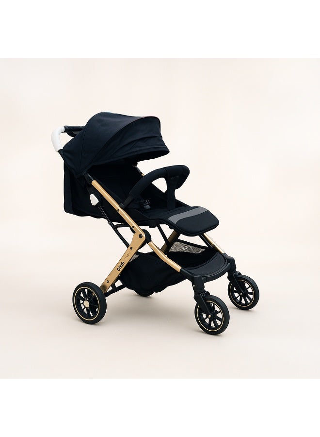 Kidilo K10G Baby Stroller, with a convertible design that folds comfortably with one hand, with five-point safety belts (Stroller weight 7.8 KG) - Image 3