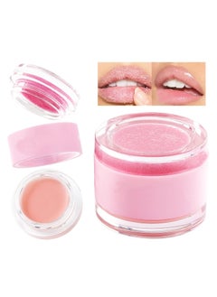 Rosarden 2 In 1 Lip Care Set - Lip Sleep Mask & Lip Scrub - Lip Wrinkles Improve - Cracked Lip Lipstick & Moisturizing Cream - Night Exfoliation Improve Dry and Peeling Lips - Suitable for All Skin Lip Primer  - Image 1