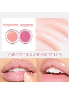 Rosarden 2 In 1 Lip Care Set - Lip Sleep Mask & Lip Scrub - Lip Wrinkles Improve - Cracked Lip Lipstick & Moisturizing Cream - Night Exfoliation Improve Dry and Peeling Lips - Suitable for All Skin Lip Primer  - Image 3