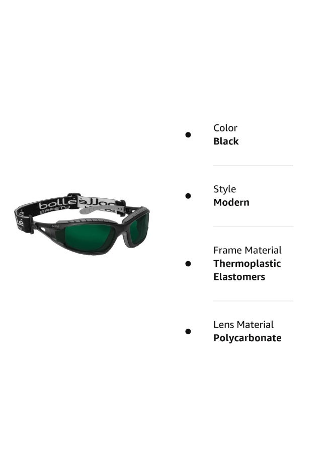 Bolle Safety Shade 5.0 Welding Safety Glasses, Scratch-Resistant, Black - Image 2