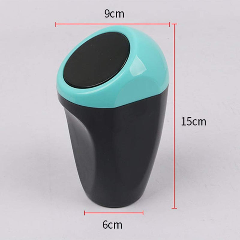 Lifreer 2PCS Mini Car Trash Can - Yellow and Blue - Image 4