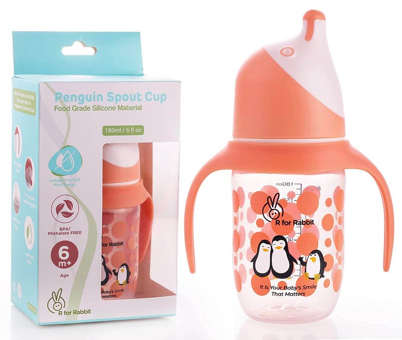 R for Rabbit Penguin Spout Sipper Cup - 180 ml - Image 1