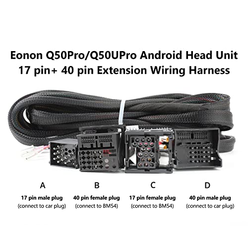 EONON 5.5m Extension Harness Compatible with BMW 3 Series/BMW 5 Series, Only Designed Car Stereo E46A13/E39A13/E46A12S/E46X7/E46X6S/-A0590 - Image 3
