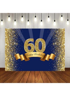 Happy 60Th Birthday Photography Backdrop For Adult Men Navy Blue And Glitter Gold Sixty Years Old Background Shiny 60Th Anniversary Party Decorations Photo Booth Props 7X5Ft - pzsku/Z5FEBDB9094CFE6C41DBAZ/45/_/1693985127/44d298dc-68bd-49bb-bb0f-1d8f2d09f169