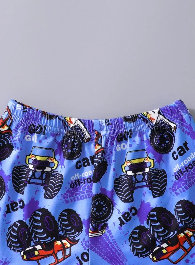 Take Two  Boys Graphic Print T-Shirt And Shorts Set for Men | Best Price UAE