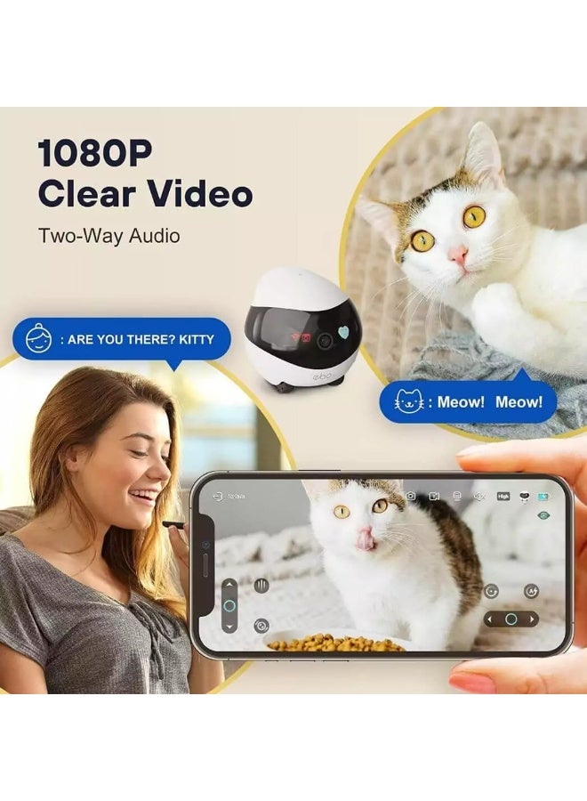 Enabot EBO SE FamilyBot Smart Pet Robot Camera with Wheels, 1080P HD, Auto Cruise & Two-Way Audio - Image 4