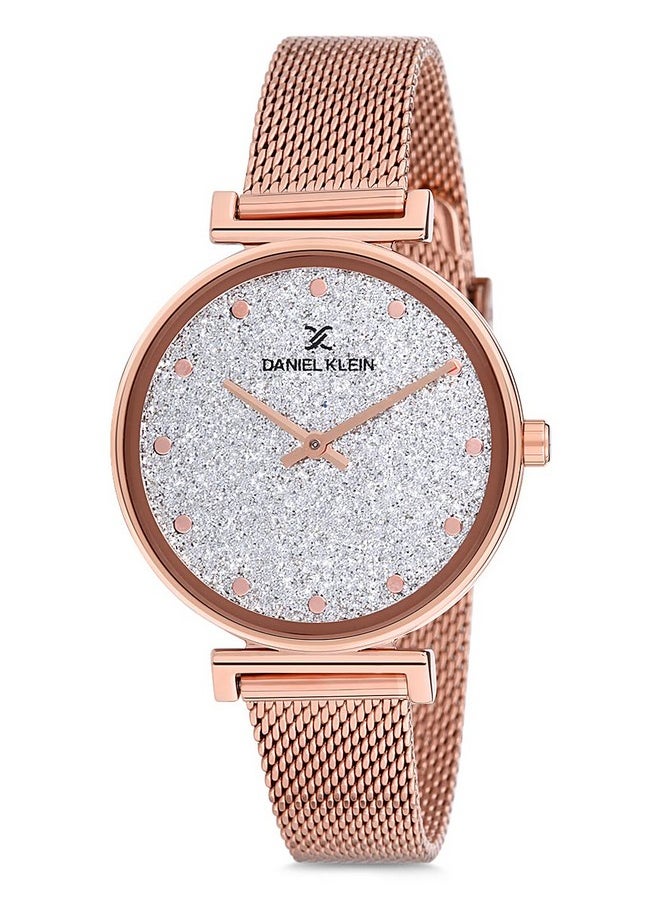 DANIEL KLEIN - Daniel Klein Analog Silver Dial Women's Watch-DK12070-3 - Image 1