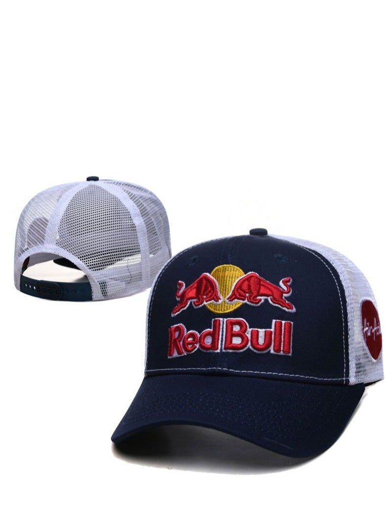 Red Bull قبعة بيسبول رياضية بشبكة وشعار مطرز من ريد بول