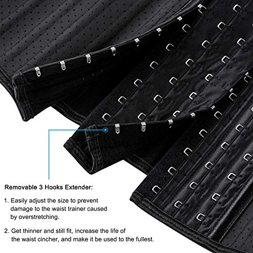 ECOWALSON Waist Trainer for Women - 9/25 Steel Bones & Additional Extender Cincher Corset for Hourglass body Shaper - Image 4