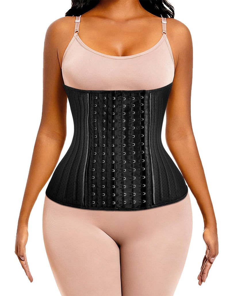 ECOWALSON Waist Trainer for Women - 9/25 Steel Bones & Additional Extender Cincher Corset for Hourglass body Shaper - Image 1