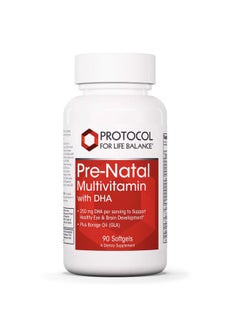 Protocol For Life Balance Protocol Prenatal Multivitamin With Dha Ideal Pregnancy And Lactation Supplements 90 Softgels  - Image 2