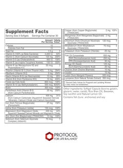 Protocol For Life Balance Protocol Prenatal Multivitamin With Dha Ideal Pregnancy And Lactation Supplements 90 Softgels  - Image 3