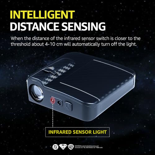 Involve your senses Involve DC Superman Logo Projector LED Car Door Lights – Set of 2 Pcs | Wireless Courtesy Welcome Lights with Shadow Ghost Logo|OFFICIAL Licensed DC MERCHANDISE from Warner Bros | Car accessories 2025 - Image 4