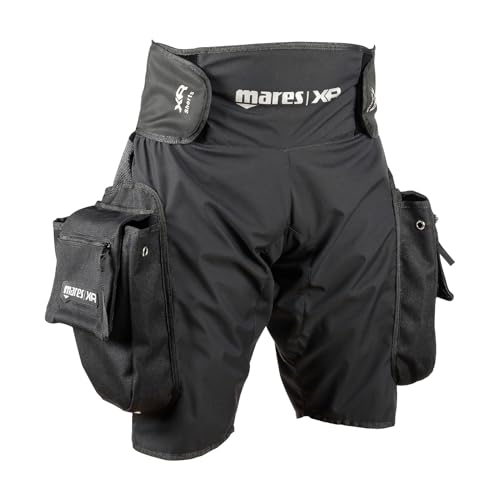 MARES Unisex Tek Trilaminate Shorts - Durable Lightweight Flexible Quick-Drying Over Wetsuit Shorts for Technical Diving - Large - Image 2