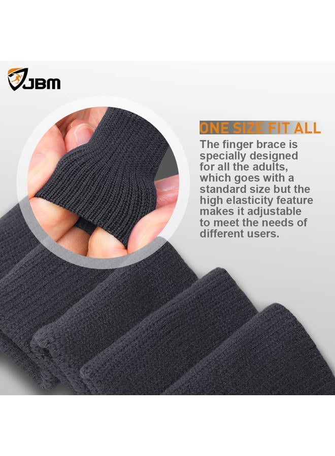 JBM Finger Sleeves 5Pack Finger Brace Finger Compression Sleeve Protector Sport Finger Splints for Arthritis - Image 4
