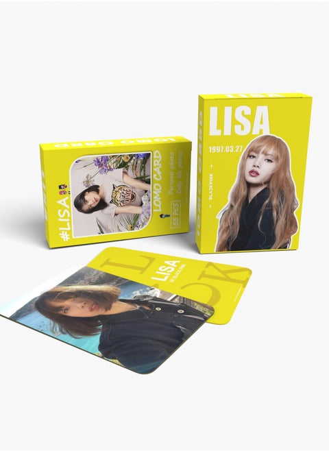 55Pcs BlackPink Lisa Lomo Card