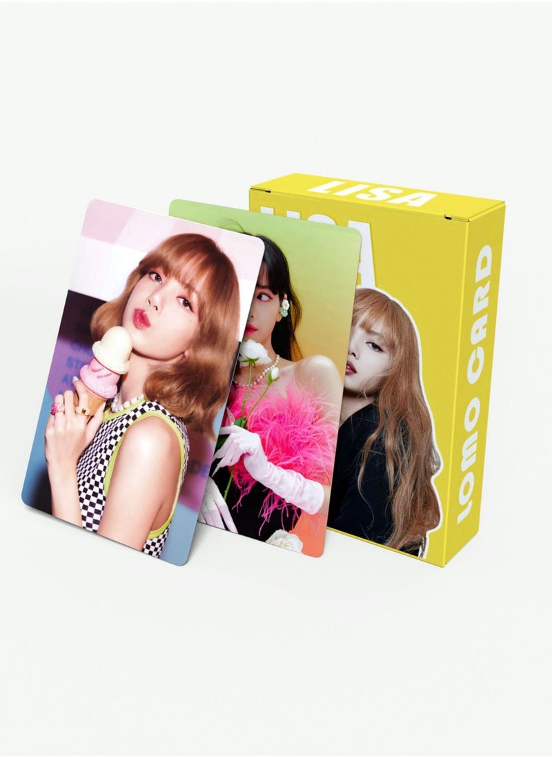 55Pcs BlackPink Lisa Lomo Card