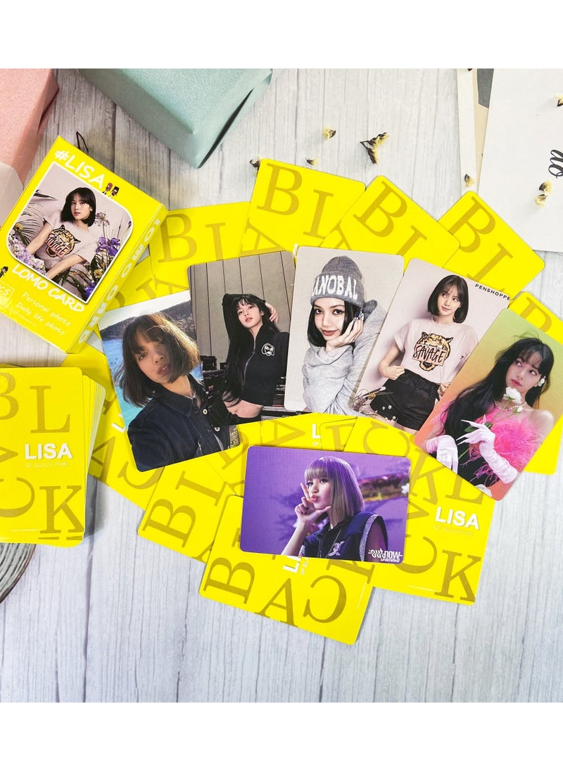 55Pcs BlackPink Lisa Lomo Card