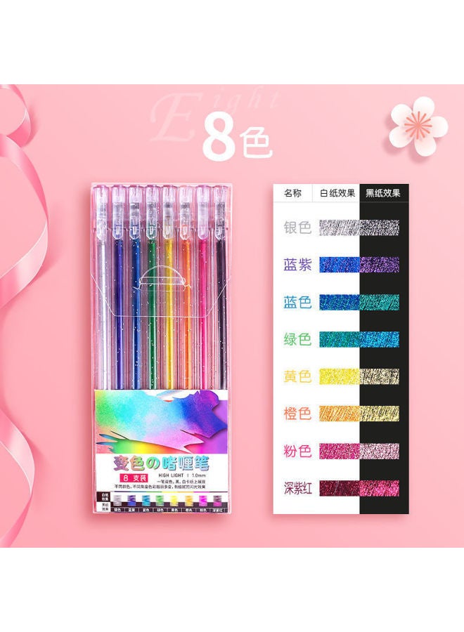 بي سي أقلام جيل متألقة مع وميض واهتزاز - مجموعة أقلام تظليل وكتابة ملونة - 18 لونًا - Image 1