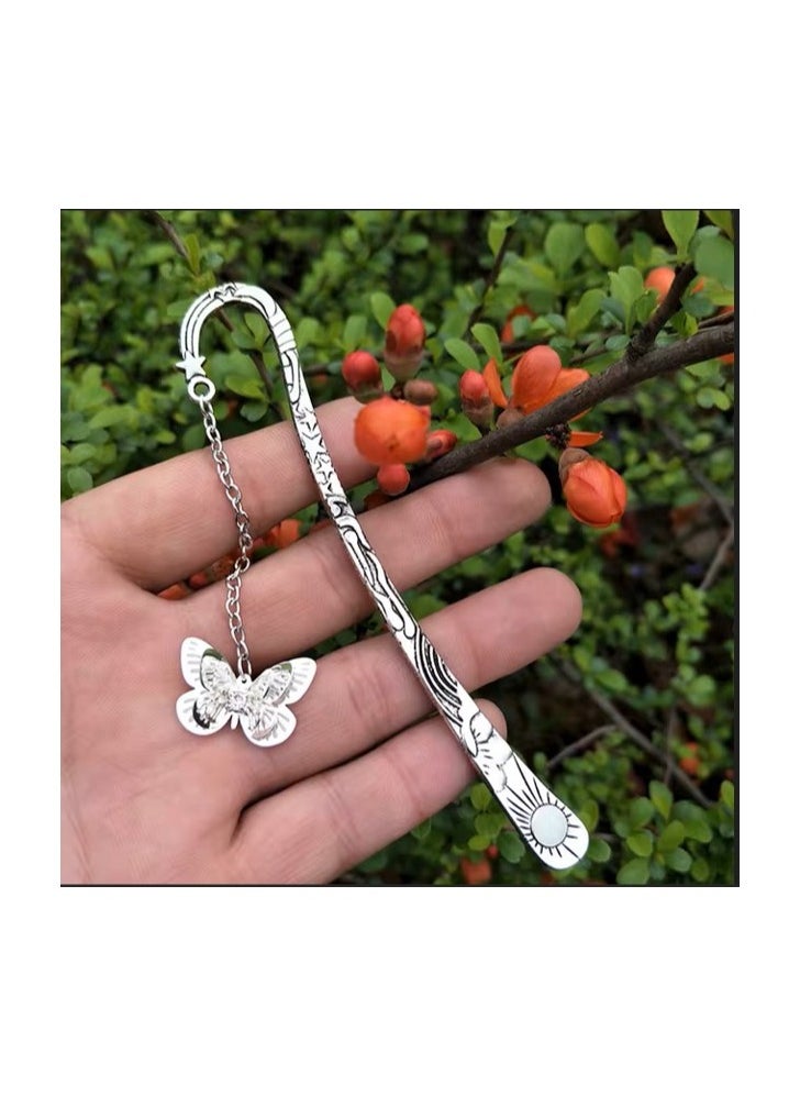 Generic - “Perfect gift for reading and nature lovers: handcrafted dragonfly and feather book separator - Image 1