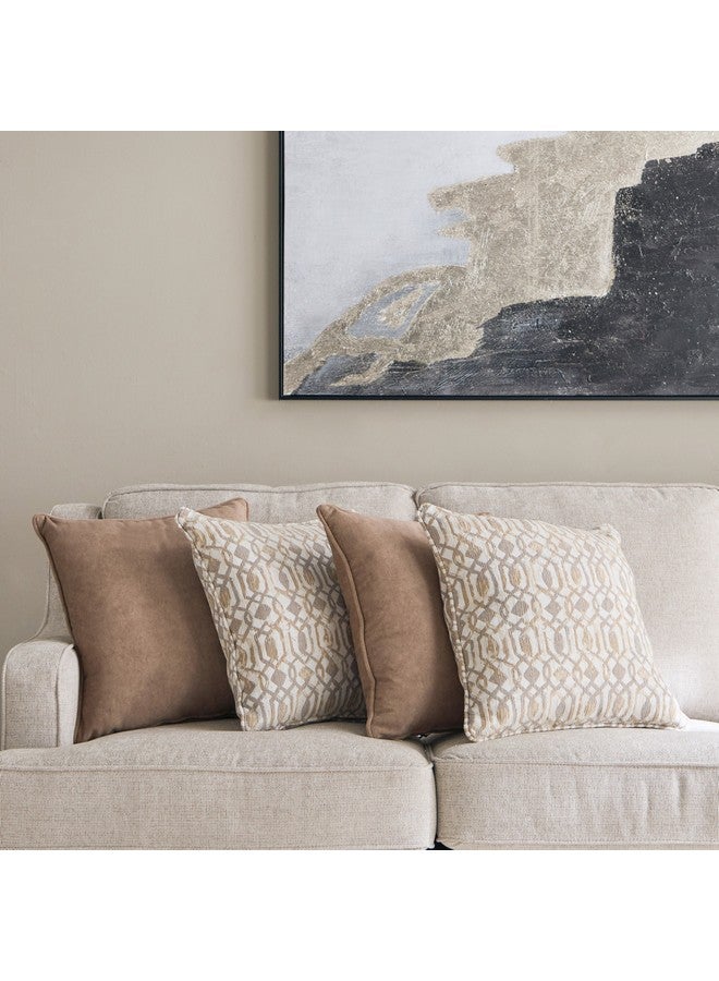 Home Box Aurum 3-Seater Fabric Sofa with 4 Cushions 96 x 221 x 96 cm - Image 4