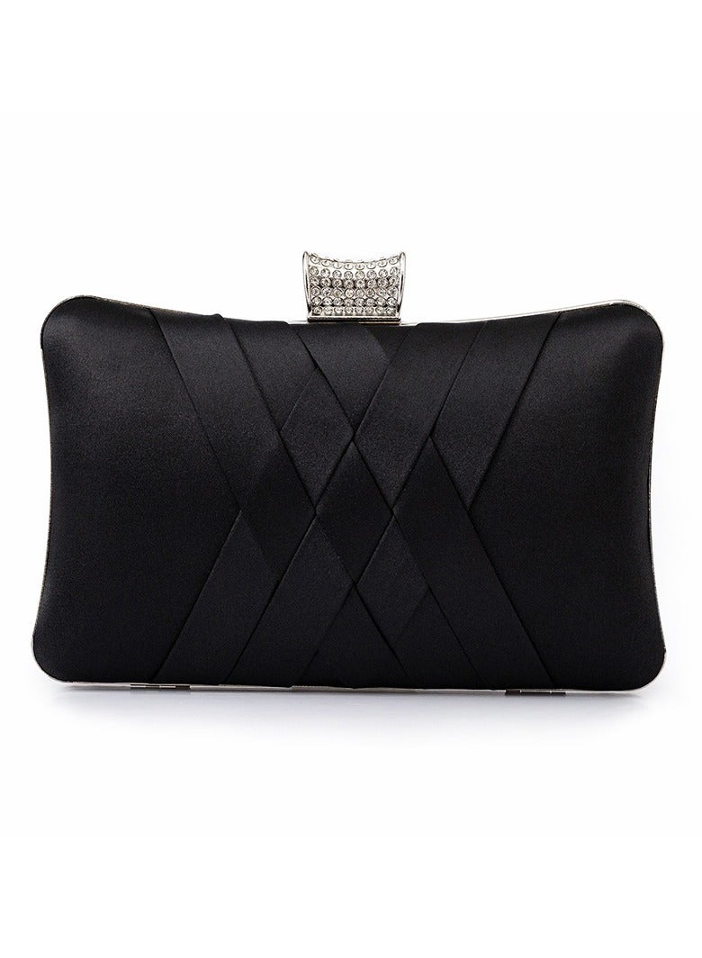Loquat Ladies Satin Tassel Clutch Bags Chain Shoulder Handbags Women Evening Wedding Purse BagWomen Clutch Bag with Chain Shoulder Strap Top Quality Customized Colored Clutch Handbag Woman Luxury Bag - Image 2