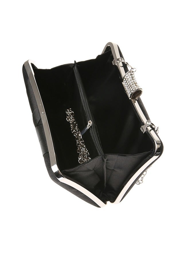 Loquat Ladies Satin Tassel Clutch Bags Chain Shoulder Handbags Women Evening Wedding Purse BagWomen Clutch Bag with Chain Shoulder Strap Top Quality Customized Colored Clutch Handbag Woman Luxury Bag - Image 5