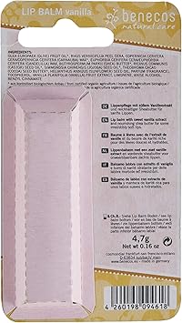 Benecos benecos natural beauty Cosmetics Lip Balm Vanilla Vegan 47g  - Image 2