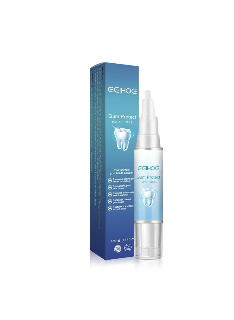 EELHOE جوهر تبييض الأسنان، جل معجون الأسنان لإصلاح الأسنان وتخفيف اللثة، قلم تبييض الأسنان مع نتائج فورية، آمن ولطيف لإزالة البقع من الأسنان لتقليل الاصفرار (1 قطعة) - Image 1