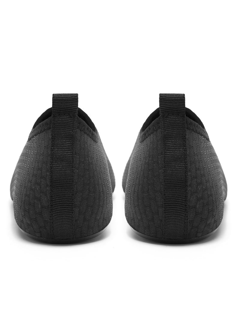 Excefore Water Shoes Women's Men's Outdoor Beach Swimming Aqua Socks Quick-Dry Barefoot Shoes Surfing Yoga Pool Exercise  (Black, 42-43, 26.2cm) - Image 5