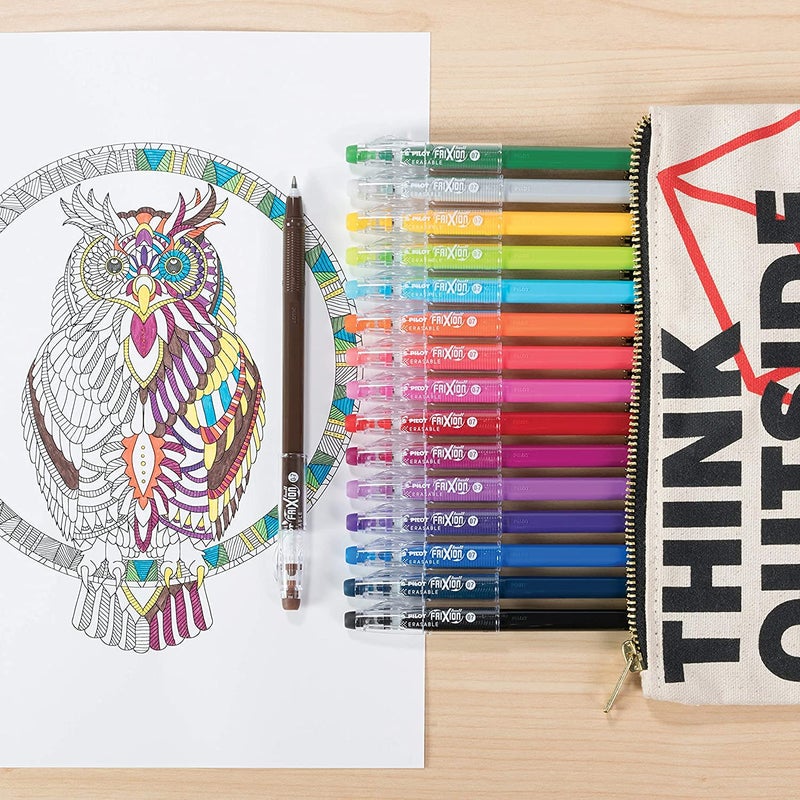 Pilot, FriXion ColorSticks Erasable Gel Ink Pens, Fine Point 0.7 mm, Pack of 16, Assorted Colors - Image 5