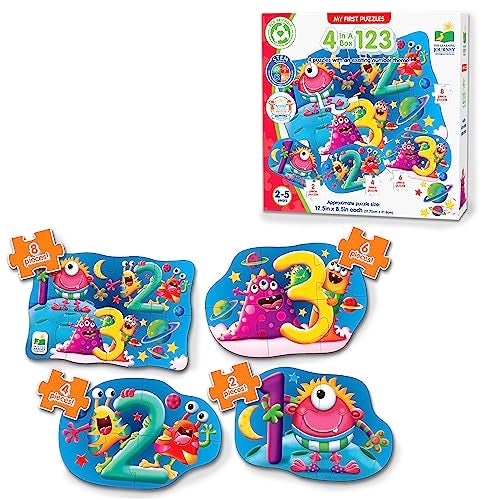 The Learning Journey My First 4inABox Puzzle 123 Puzzles for 2 Year Olds STEM Educational Toddler Toys Gifts for Boys Girls Ages 2 and Up Award Winning Puzzles - Image 1