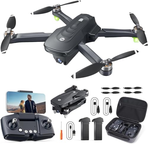 Holy Stone HS175D GPS Drone with 4K Camera for Adults Under 249g Foldable RC Quadcopter with Auto Return 46 Mins Long Flight Follow Me Brushless Motor Circle Fly Waypoint Fly Altitude Hold - Image 1