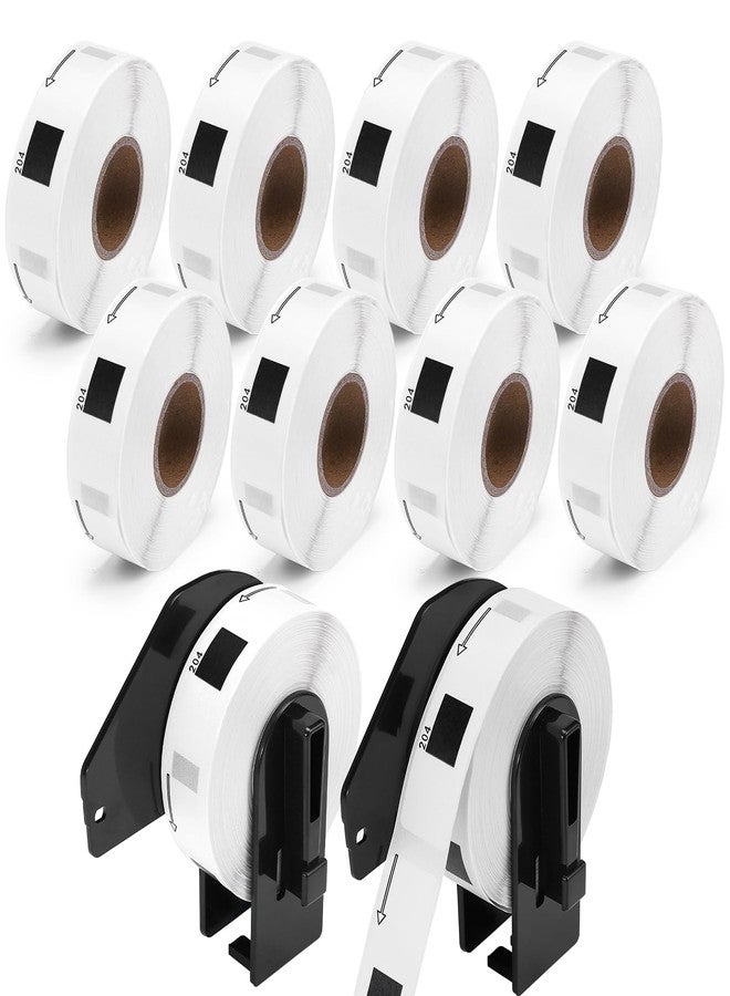 COLORWING Labels Compatible for Brother DK-1204 (0.66" x 2.1"), Multipurpose Return Address Die-Cut Label Roll, Use with QL 700 810w 820nwb Printers (10 Rolls + 2 Frame) - Image 1