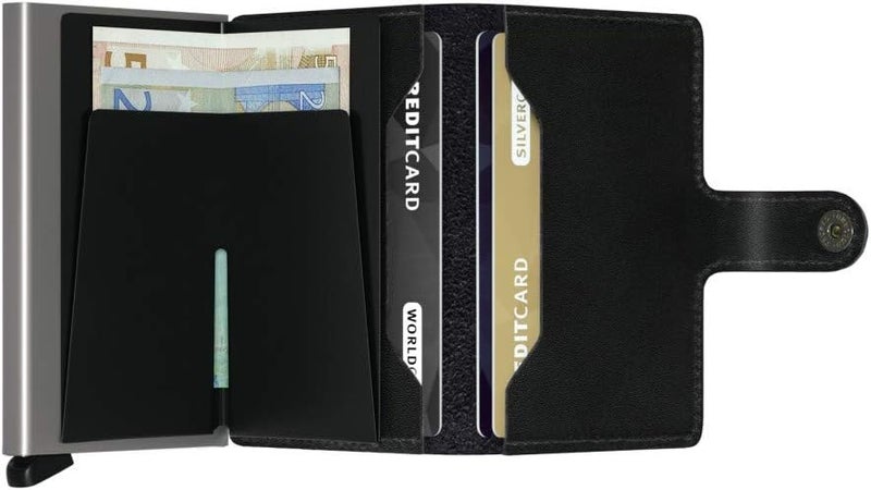 Secrid Mini Wallet in Genuine Black Leather with RFID Protection - Image 3